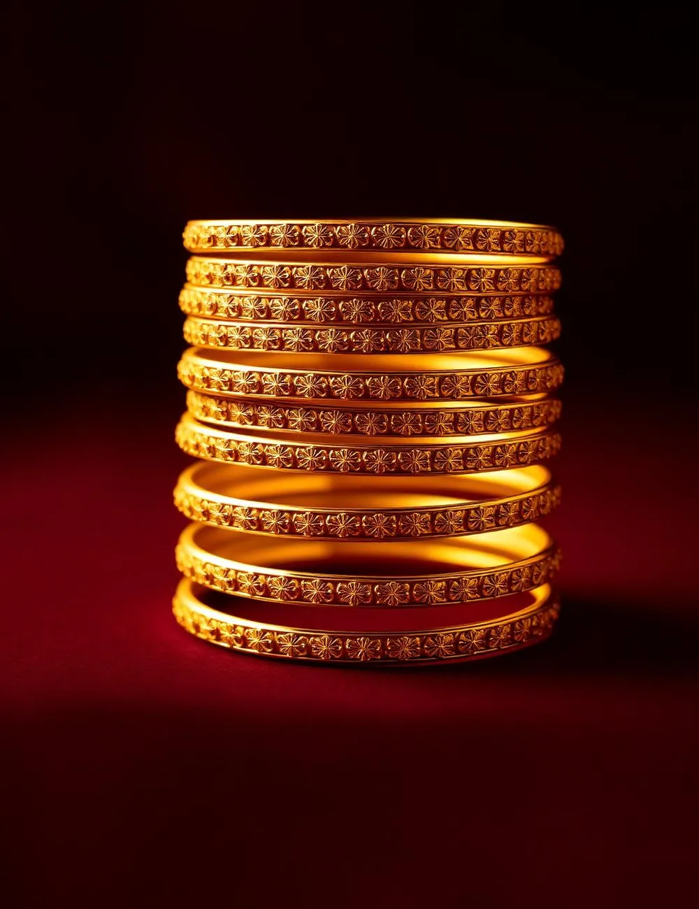 Heritage gold bangles