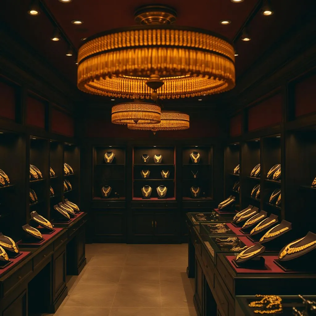 Navrang Jewellers showroom counter in Junagadh